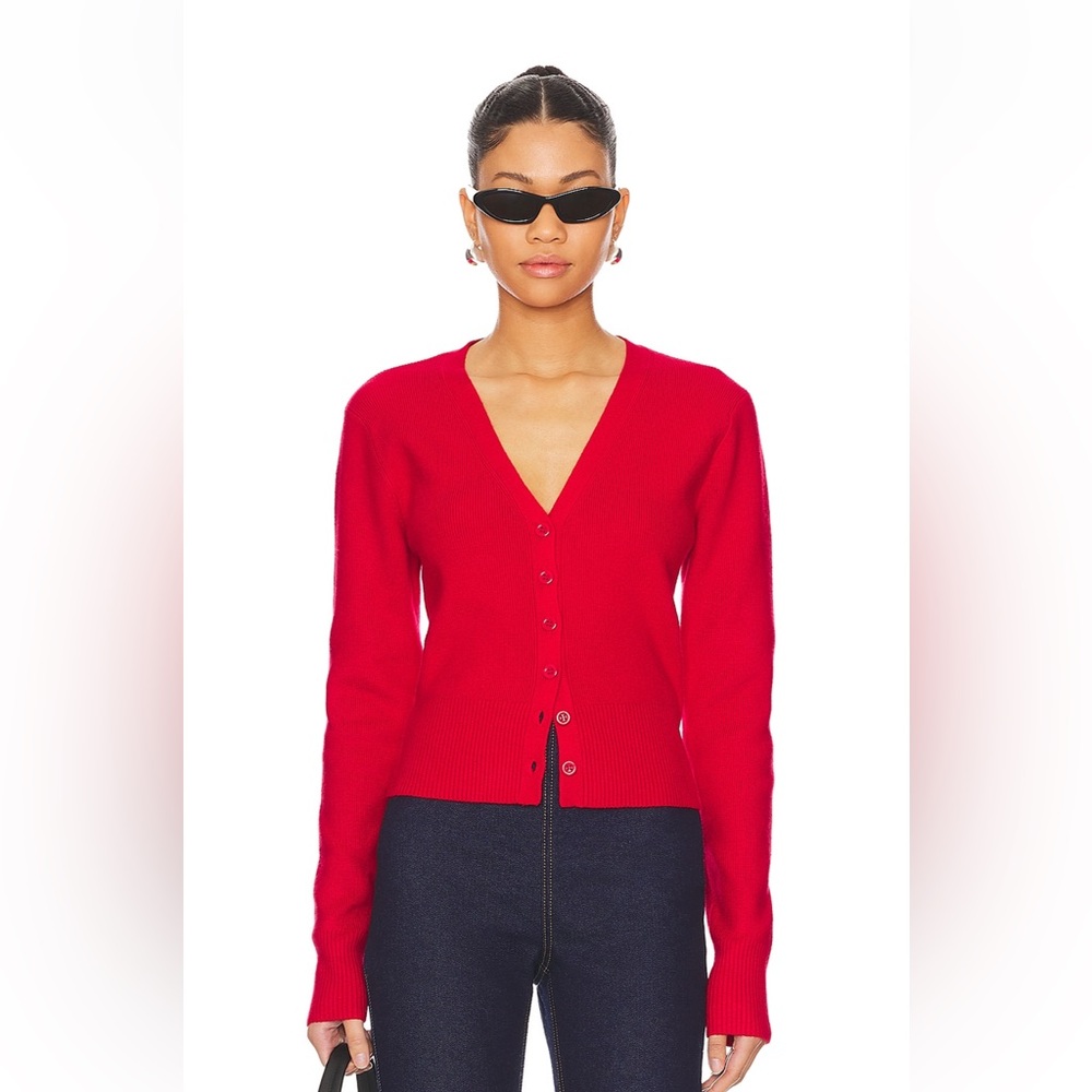 Guizio Cardigan Top in Poppy Size Large